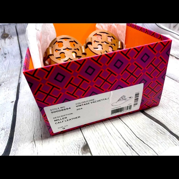 NIB Nordstrom Tory Burch miller sandal leather - Picture 2 of 6